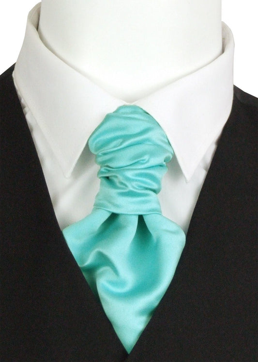 Spearmint Pre-Tied Boys Wedding Cravat - Childrenswear