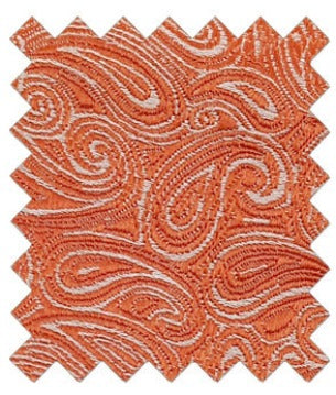 Orange Paisley Wedding Swatch