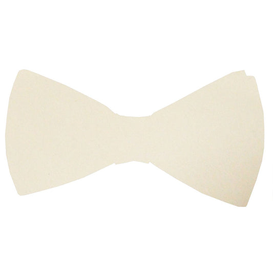 Vanilla Suede Bow Tie - Wedding