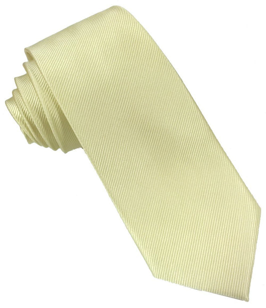 Yellow Silk Wedding Tie - Wedding